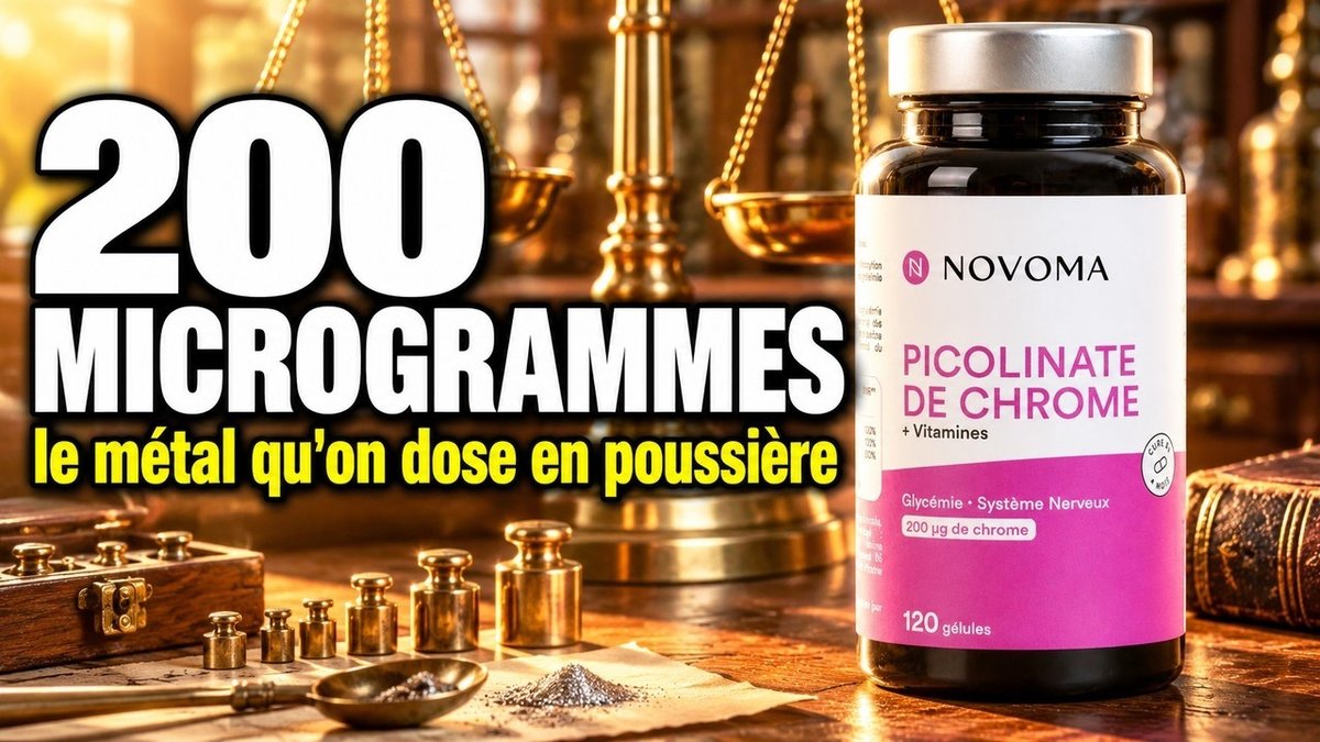 Βίντεο Πικολινικό Χρώμιο 200ug Novoma 120 κάψουλες Παρίσι Herba Barona