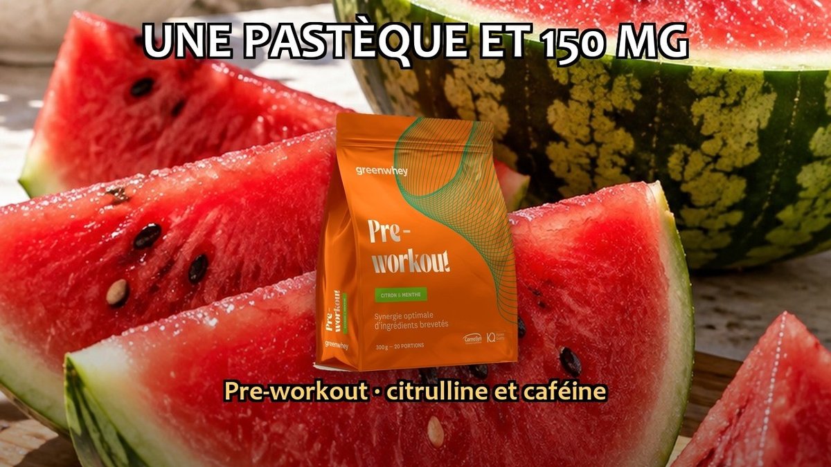 Vidéo Pre-Workout Greenwhey Citron & Menthe 300 g Paris Herba Barona