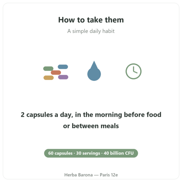 Greenwhey Probiotics & Prebiotics 60 capsules how to use Paris Herba Barona
