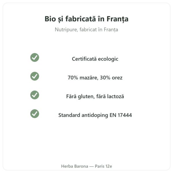 Proteină Vegetală Bio Nutripure neutră 750 g calitate Paris Herba Barona