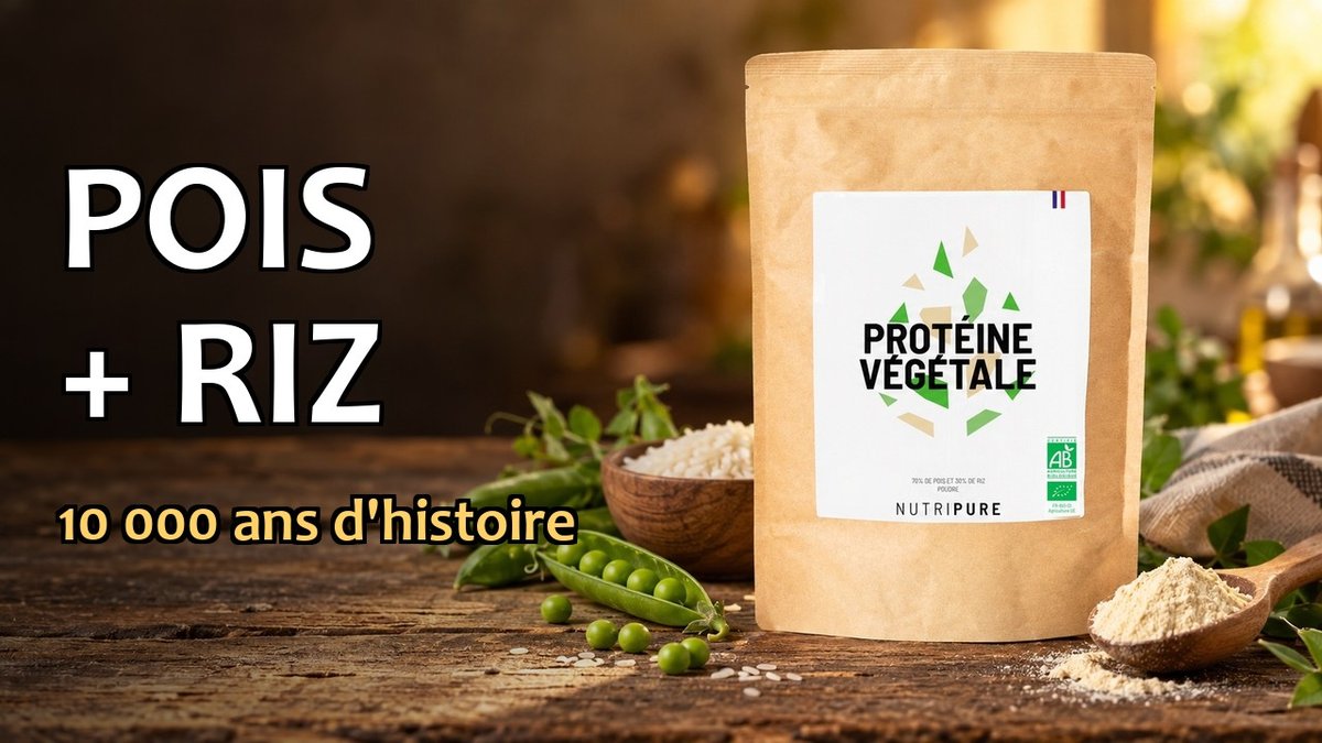Vidéo Protéine végétale bio Nutripure pois riz Paris Herba Barona