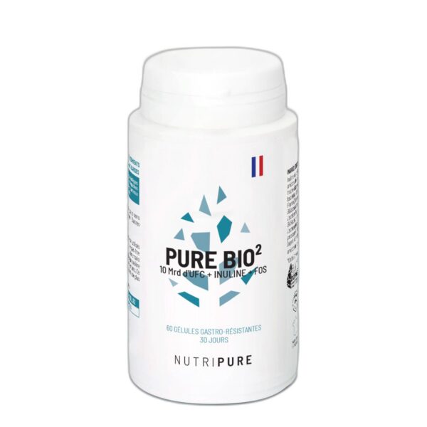 Pure Bio 2 probiotiques Nutripure 10 milliards UFC 60 gélules Paris Herba Barona