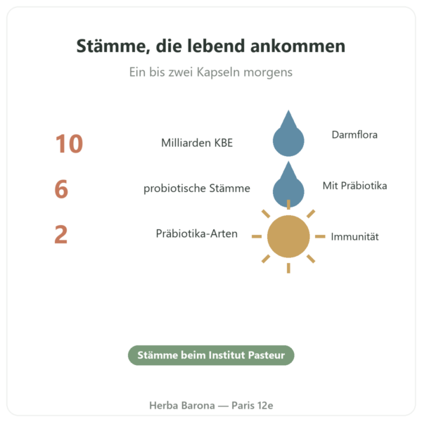 Pure Bio² Probiotika Nutripure 60 Kapseln Vorteile und Fakten Paris Herba Barona