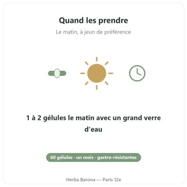 Pure Bio² probiotiques 60 gélules Nutripure mode d'emploi Paris Herba Barona