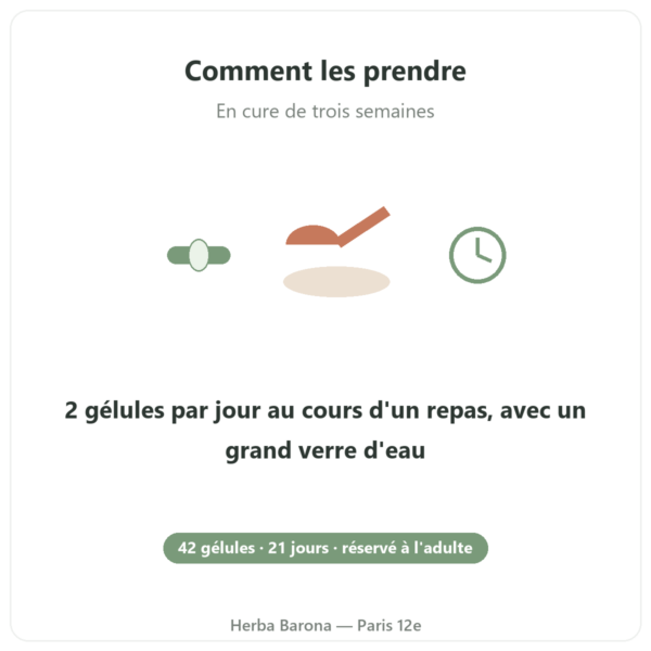 Pure Detox 42 gélules Nutripure mode d'emploi Paris Herba Barona