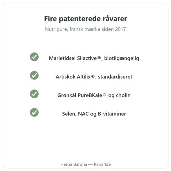 Pure Detox Nutripure 42 kapsler kvalitet Paris Herba Barona