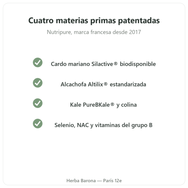 Pure Detox Nutripure 42 cápsulas calidad Paris Herba Barona