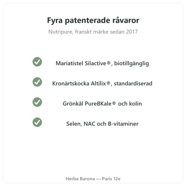 Pure Detox Nutripure 42 kapslar kvalitet Paris Herba Barona