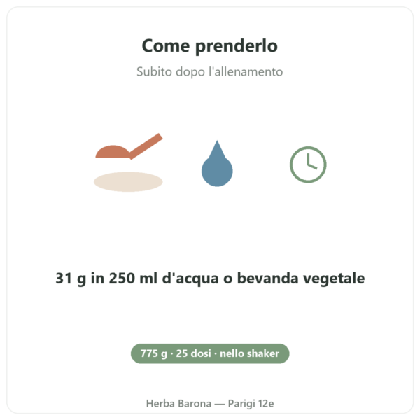 Pure Recovery Nutripure – neutro – 775 g modo d'uso Paris Herba Barona