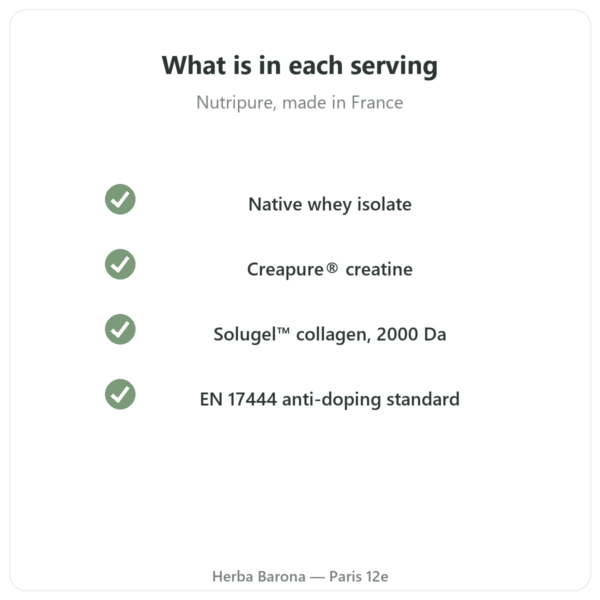 Pure Recovery Nutripure – neutral flavour – 775 g quality Paris Herba Barona