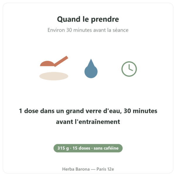 Pure Workout 315 g Nutripure mode d'emploi Paris Herba Barona