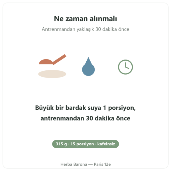 Pure Workout Nutripure – yaban mersini – 315 g kullanım Paris Herba Barona