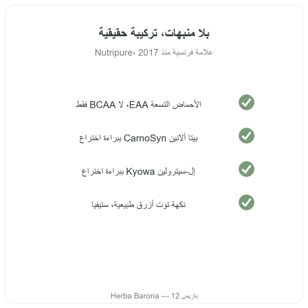 Pure Workout Nutripure – توت أزرق – 315 غ الجودة Paris Herba Barona
