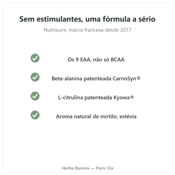 Pure Workout Nutripure – mirtilo – 315 g qualidade Paris Herba Barona