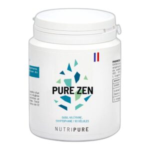 Pure Zen Nutripure GABA 500 mg valériane L-tryptophane 90 gélules Paris Herba Barona