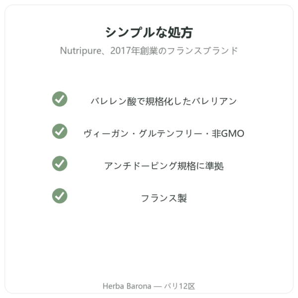 Nutripure ピュアゼン Pure Zen 90カプセル 品質 Paris Herba Barona