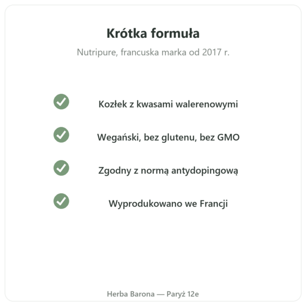 Pure Zen Nutripure 90 kapsułek jakość Paris Herba Barona