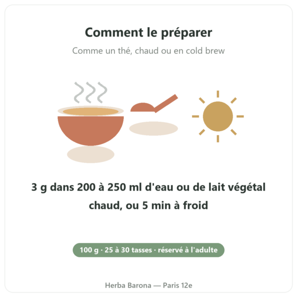 Reboost 100 g SIHO mode d'emploi Paris Herba Barona