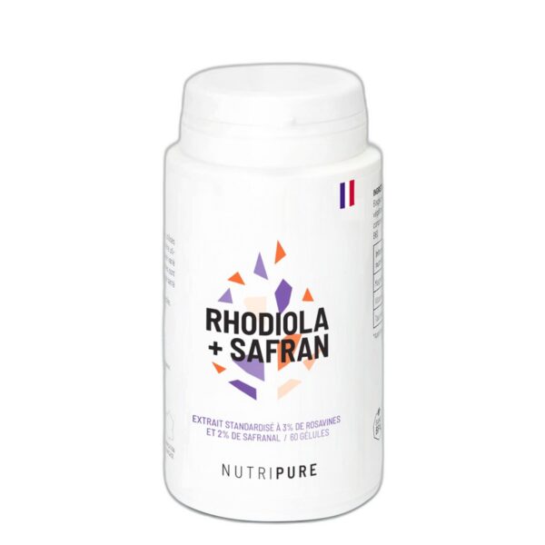 Rhodiola Rosea et Safran Nutripure 1200 mg 60 gélules Paris Herba Barona