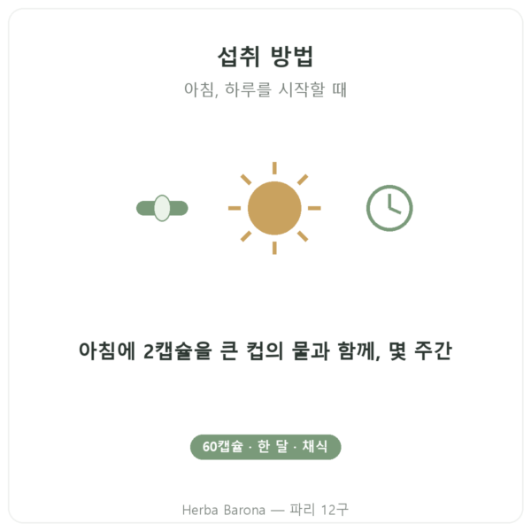 Nutripure 로디올라 로제아 & 사프란 60캡슐 사용법 Paris Herba Barona