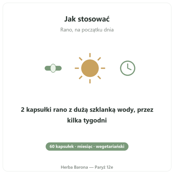 Rhodiola Rosea i Szafran Nutripure 60 kapsułek stosowanie Paris Herba Barona