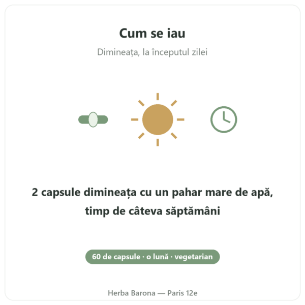 Rhodiola Rosea și Șofran Nutripure 60 de capsule mod de utilizare Paris Herba Barona