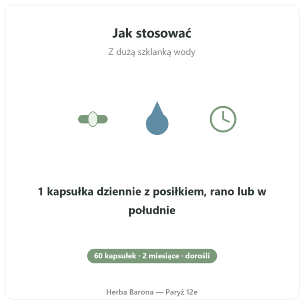 Shilajit czysty – Dynveo – 60 % kwasów fulwowych – 60 kapsułek stosowanie Paris Herba Barona