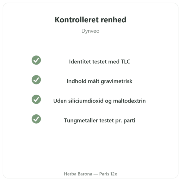 Shilajit pur – Dynveo – 60 % fulvinsyrer – 60 kapsler kvalitet Paris Herba Barona