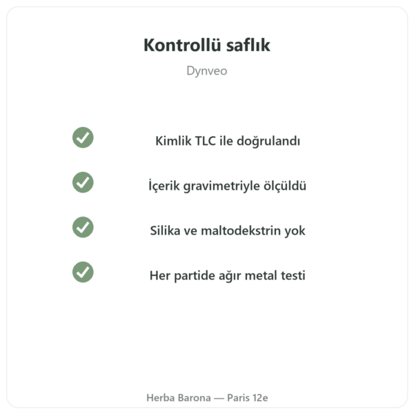 Saf Shilajit – Dynveo – fulvik asit – 60 kapsül kalite Paris Herba Barona