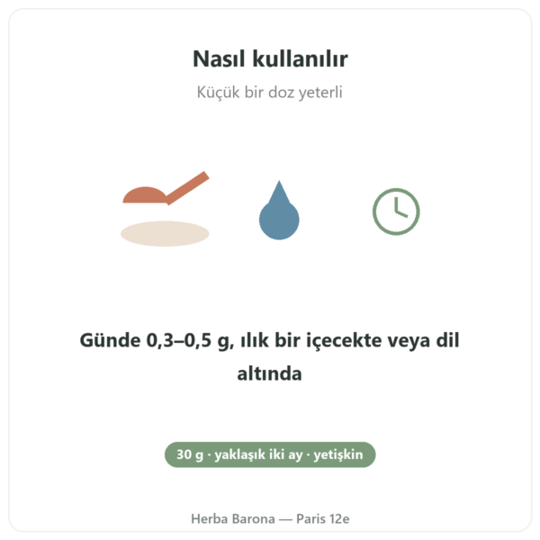 Feel Pure Shilajit kullanım Paris Herba Barona