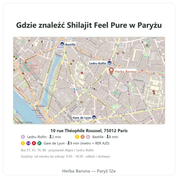 Gdzie znaleźć Shilajit Feel Pure - Herba Barona Paris