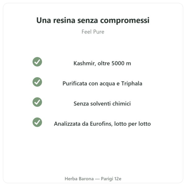 Shilajit Feel Pure qualità Paris Herba Barona
