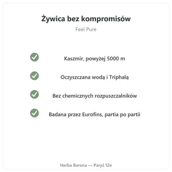 Shilajit Feel Pure jakość Paris Herba Barona
