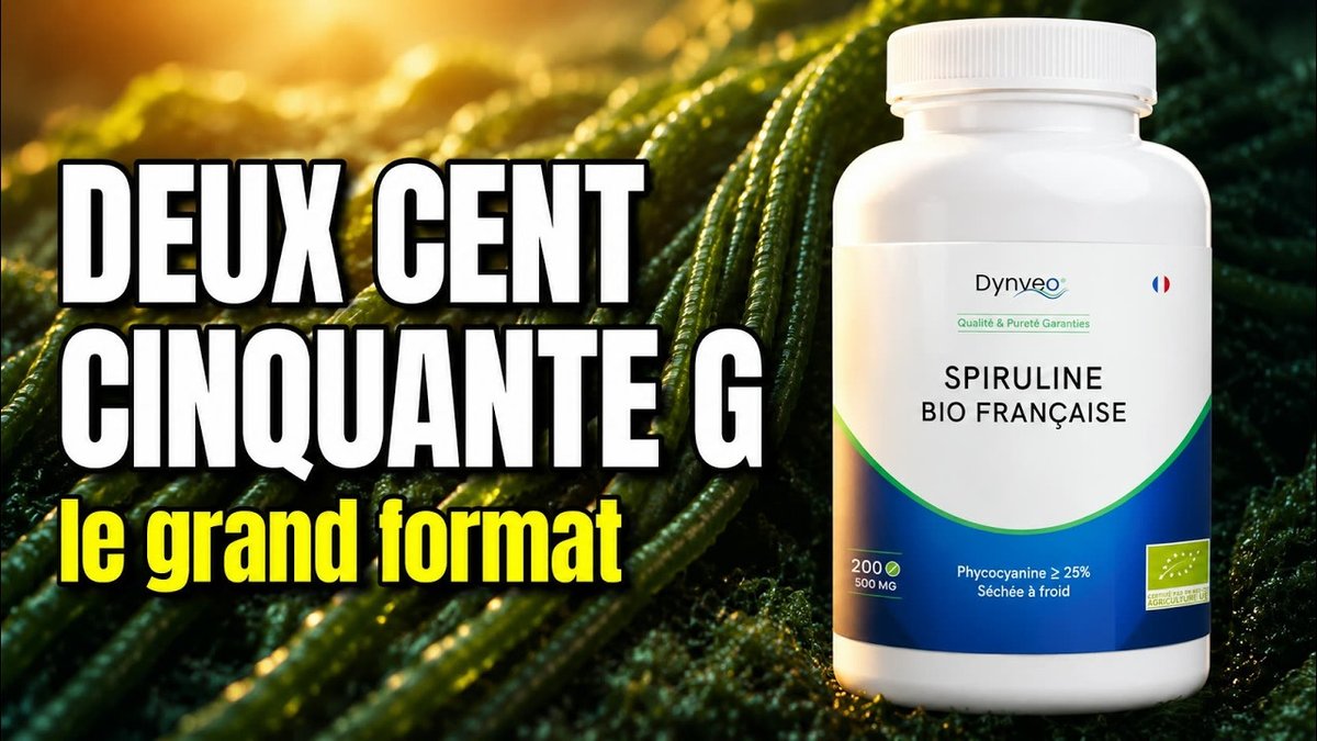 Vidéo Spiruline 250 g Spiruline Française BIO Dynveo BRINDILLES 250g Paris Herba Barona