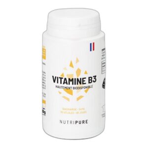 Vitamine B3 niacinamide Nutripure 54 mg pilulier 90 gélules Paris Herba Barona