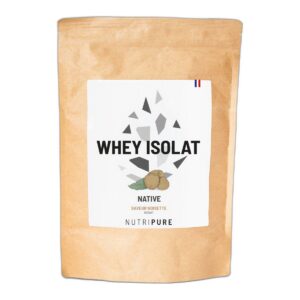 Whey Isolate Noisette Nutripure 24 g protéines 750 g 25 doses Paris Herba Barona
