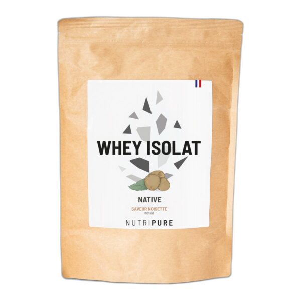 Whey Isolate Noisette Nutripure 24 g protéines 750 g 25 doses Paris Herba Barona