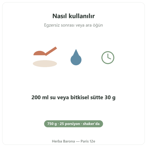 Whey Isolate Fındık Nutripure – 750 g kullanım Paris Herba Barona
