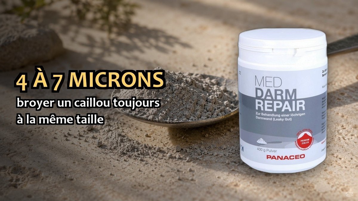 Vidéo Zéolithe Panaceo poudre Zéolithe Panacéo MED Darm-Repair Poudre — 400 g Paris Herba Barona