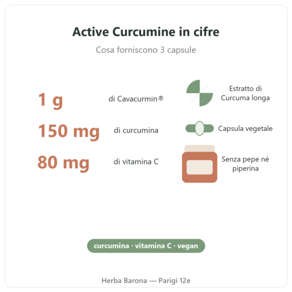 Active Curcumine Nutripure 90 capsule cifre chiave Paris Herba Barona