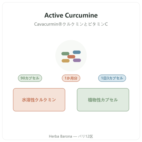 Nutripure Active Curcumine クルクミン 90カプセル 商品紹介 Paris Herba Barona