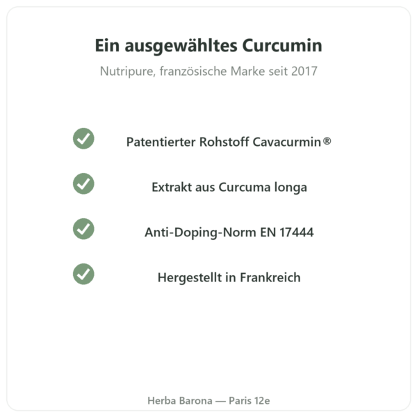 Active Curcumine Nutripure 90 Kapseln Qualität Paris Herba Barona