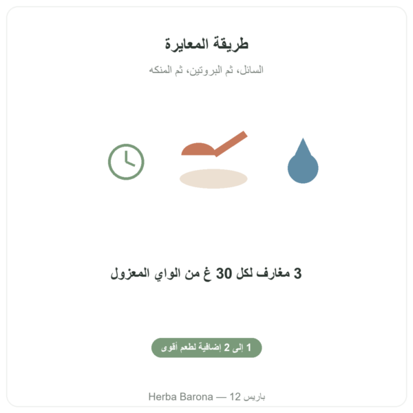 منكّه طبيعي بنكهة البندق من Nutripure، 50 غ طريقة الاستعمال Paris Herba Barona