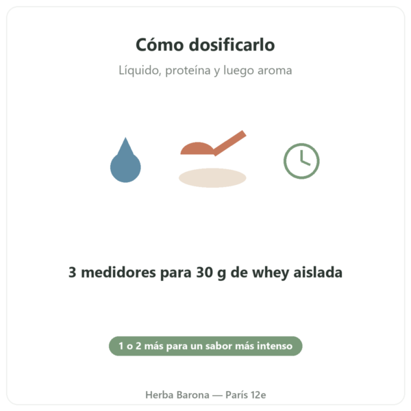 Aroma natural de avellana Nutripure 50 g modo de empleo Paris Herba Barona