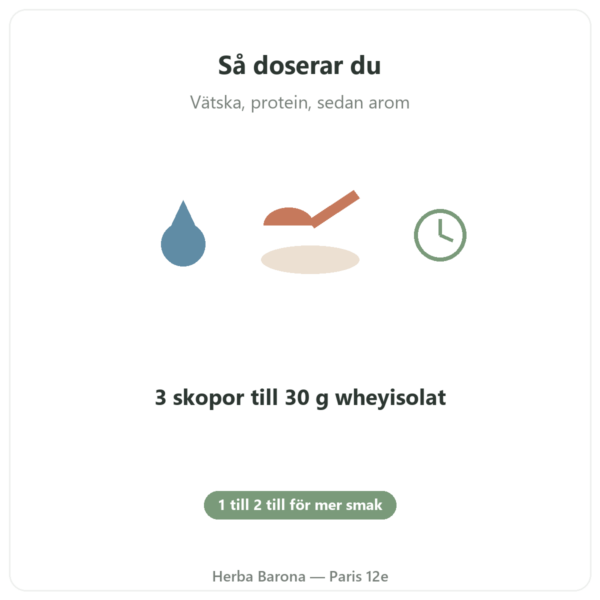 Nutripure naturlig hasselnötsarom 50 g användning Paris Herba Barona