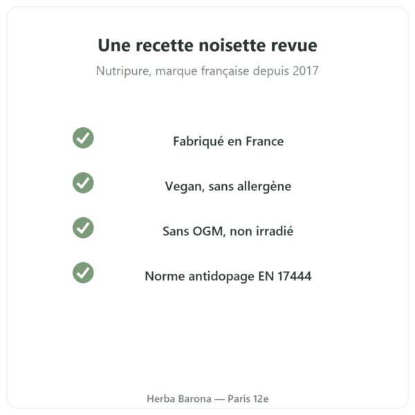 Arôme naturel noisette Nutripure 50 g qualité Paris Herba Barona