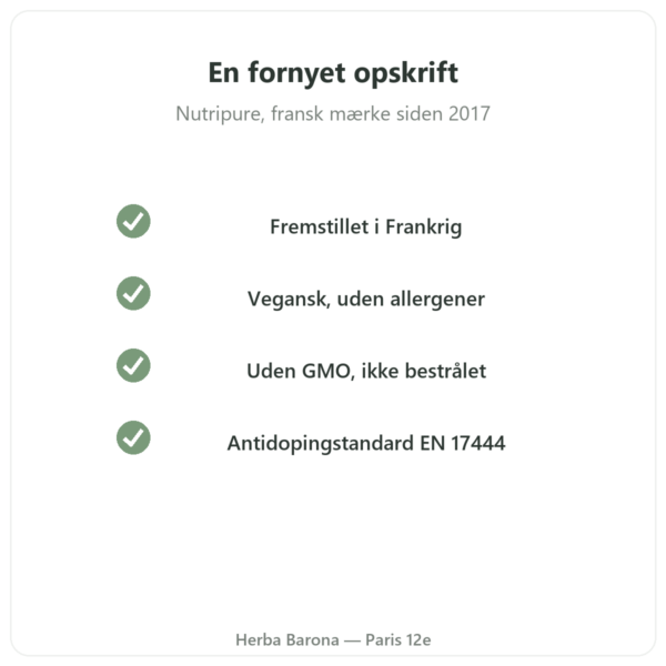 Nutripure naturlig hasselnødaroma 50 g kvalitet Paris Herba Barona