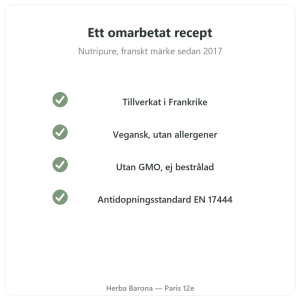 Nutripure naturlig hasselnötsarom 50 g kvalitet Paris Herba Barona