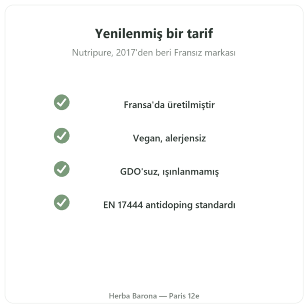 Nutripure doğal fındık aroması 50 g kalite Paris Herba Barona