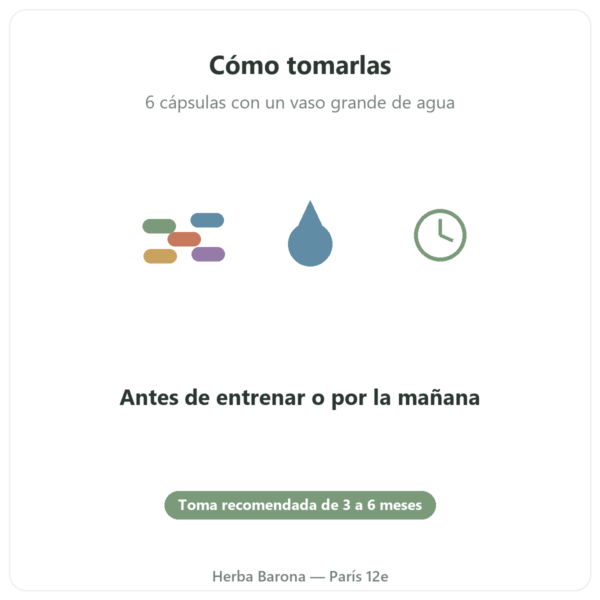 BCAA 2.1.1 Nutripure 180 cápsulas modo de empleo Paris Herba Barona